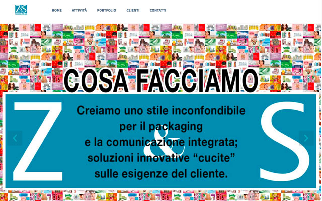 Z&S Agenzia Publicitaria website